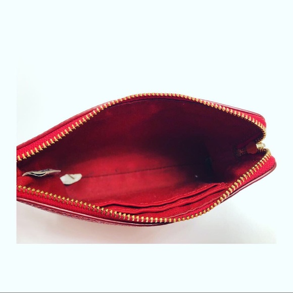 Red Coach Wristlet Wallet - Picture 3 of 3